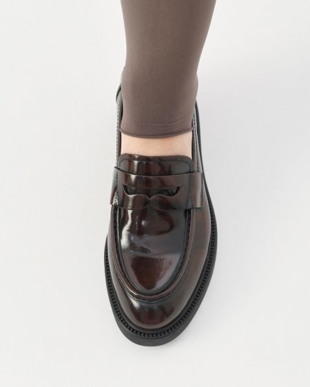 Vagabond Alex W Loafer - Braunes, Poliertes Leder Vagabond Alex W Loafer - Braunes, Poliertes Leder