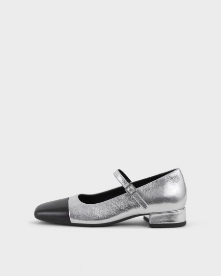 Vagabond Debbi Pumps - Silber, Leder/Metallic