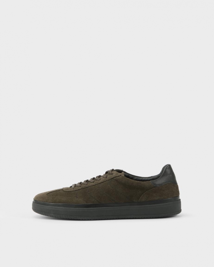 Vagabond Leo Sneaker - Dunkelgrün, Veloursleder Vagabond Leo Sneaker - Dunkelgrün, Veloursleder
