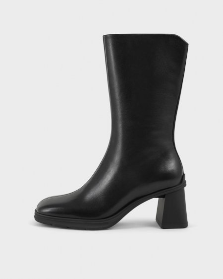 Vagabond Janine Hohe Stiefel - Schwarzes, Leder Vagabond Janine Hohe Stiefel - Schwarzes, Leder