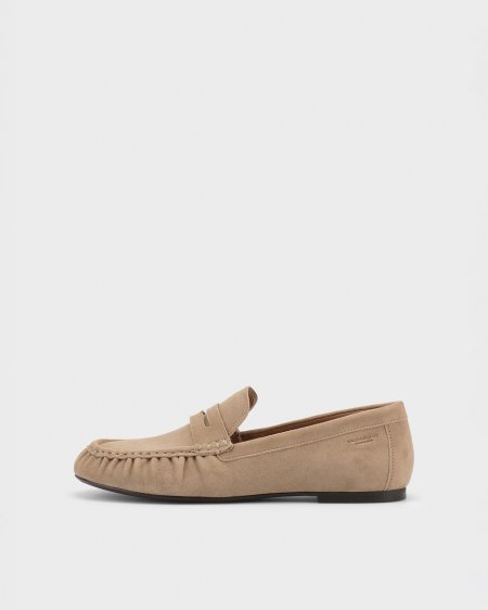 Vagabond Aleya Loafer - Beiges, Veloursleder Vagabond Aleya Loafer - Beiges, Veloursleder
