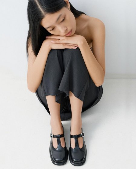 Vagabond Ellis Schuhe - Schwarzes, Poliertes Leder