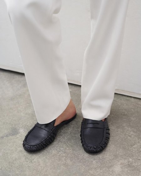 Vagabond Aleya Mules - Schwarzes, Leder