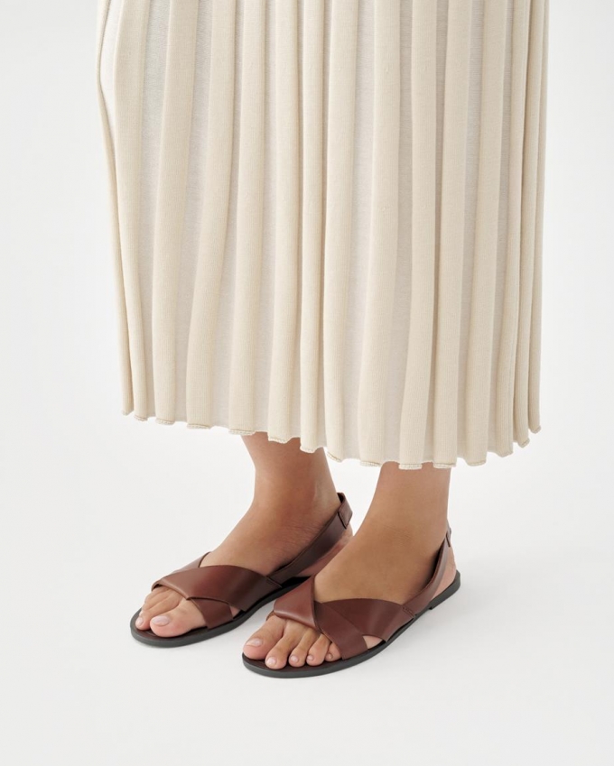 Vagabond Tia 2.0 Sandalen - Braunes, Leder Vagabond Tia 2.0 Sandalen - Braunes, Leder