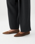 Vagabond Hermine Ballerinas - Braunes, Veloursleder