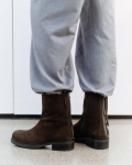 Vagabond Karlie Stiefel - Dunkelbraunes, Veloursleder