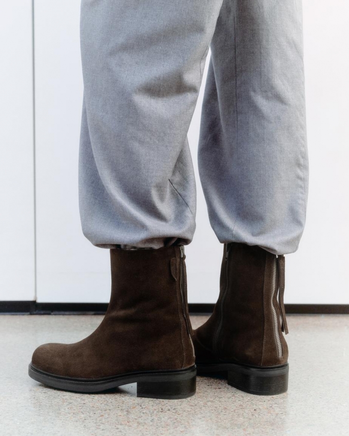 Vagabond Karlie Stiefel - Dunkelbraunes, Veloursleder Vagabond Karlie Stiefel - Dunkelbraunes, Veloursleder