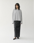 Vagabond Boxy Long Sleeve T-Shirt W - Grau, Textil