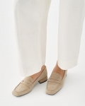 Vagabond Debbi Loafer - Beiges, Veloursleder
