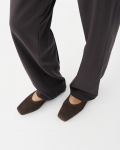 Vagabond Delia Ballerinas - Dunkelbraunes, Veloursleder