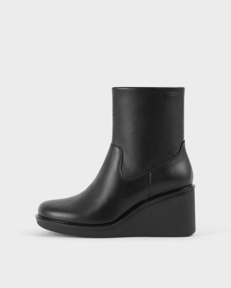 Vagabond Deena Stiefel - Schwarzes, Lederimitat