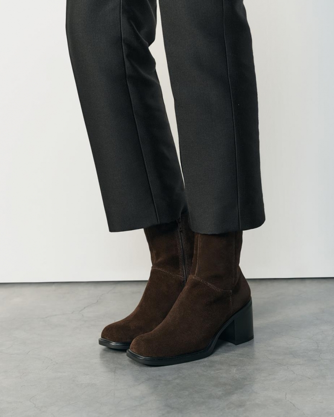 Vagabond Meryl Stiefel - Dunkelbraunes, Veloursleder Vagabond Meryl Stiefel - Dunkelbraunes, Veloursleder