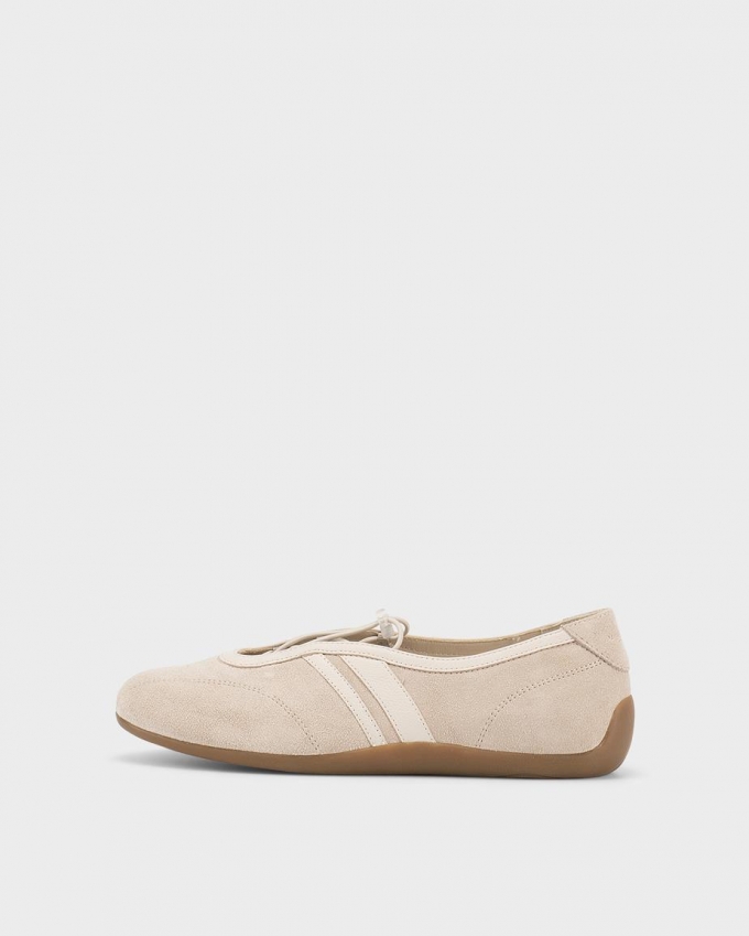 Vagabond Hollie Ballerinas - Offwhite, Veloursleder
