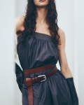 Vagabond Double Wrap Belt - Braunes, Leder