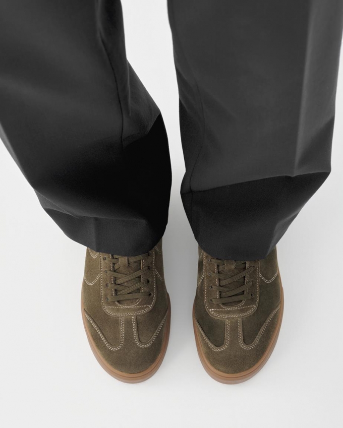 Vagabond Cody Sneaker - Dunkelgrün, Wildleder/Komb