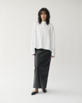 Vagabond Boxy Long Sleeve T-Shirt W - Weißes, Textil