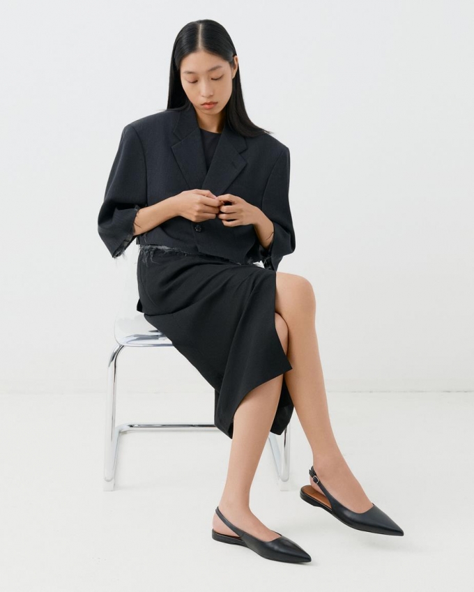 Vagabond Hermine Ballerinas - Schwarzes, Leder Vagabond Hermine Ballerinas - Schwarzes, Leder
