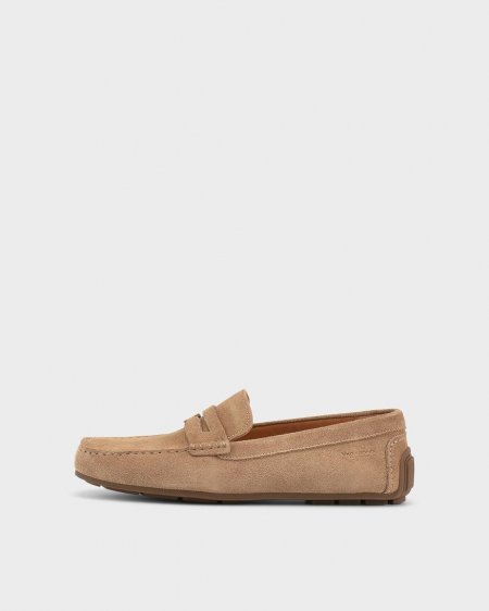 Vagabond Lorenzo Loafer - Beiges, Veloursleder
