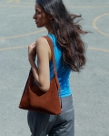 Vagabond Bari Tasche - Braunes, Veloursleder