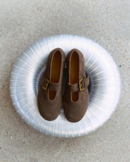 Vagabond Aleya Ballerinas - Braunes, Veloursleder