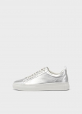 Vagabond Zoe Platform Sneaker - Silber, Metallic-Leder