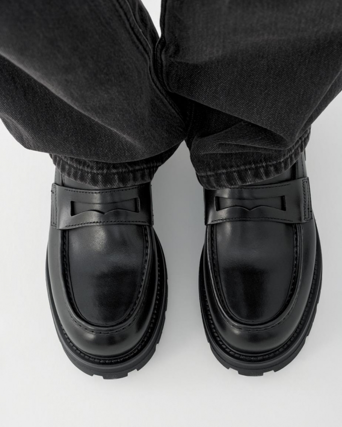 Vagabond Cameron Loafer - Schwarzes, Leder