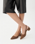 Vagabond Marta Pumps - Braunes, Veloursleder