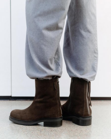 Vagabond Karlie Stiefel - Dunkelbraunes, Veloursleder Vagabond Karlie Stiefel - Dunkelbraunes, Veloursleder