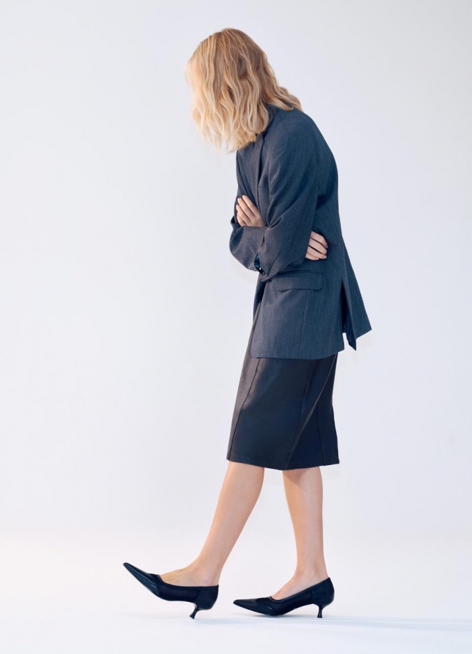 Vagabond Lykke Pumps - Schwarzes, Leder/Netzstoff Vagabond Lykke Pumps - Schwarzes, Leder/Netzstoff