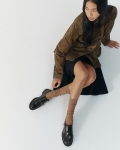 Vagabond Freya Schuhe - Schwarzes, Leder/Kontrastkanten