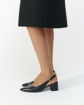 Vagabond Marta Pumps - Schwarzes, Leder/Kombination
