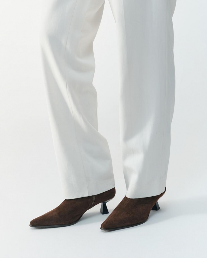 Vagabond Elly Stiefel - Dunkelbraunes, Veloursleder
