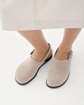 Vagabond Effie Mules - Beiges, Veloursleder