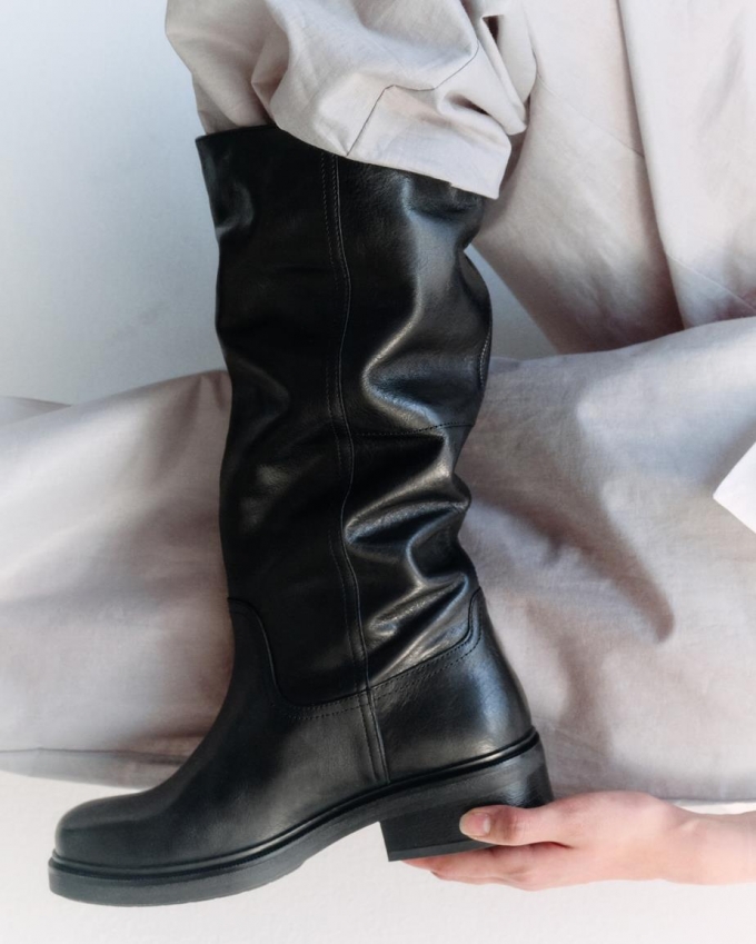 Vagabond Karlie Hohe Stiefel - Schwarzes, Leder Vagabond Karlie Hohe Stiefel - Schwarzes, Leder