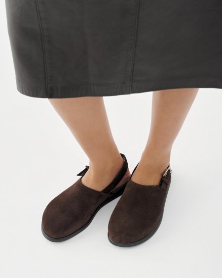 Vagabond Effie Mules - Braunes, Veloursleder Vagabond Effie Mules - Braunes, Veloursleder