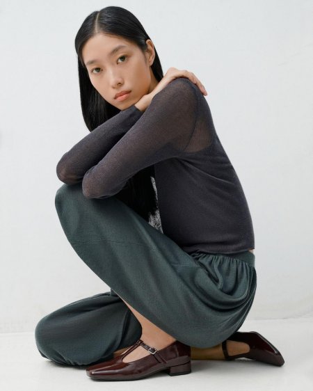 Vagabond Debbi Pumps - Dunkelbraunes, Lackleder