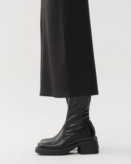 Vagabond Dorah Stiefel - Schwarzes, Leder/Kombination Vagabond Dorah Stiefel - Schwarzes, Leder/Kombination