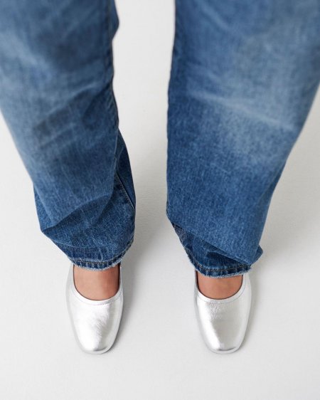 Vagabond Jolin Ballerinas - Silber, Metallic-Leder