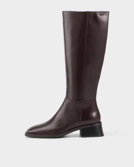 Vagabond Blanca Hohe Stiefel - Dunkelbraunes, Leder
