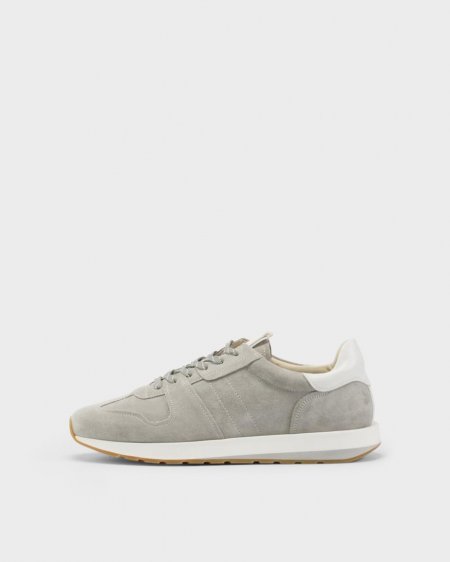 Vagabond Paul Runner Sneaker - Hellgrau, Veloursleder