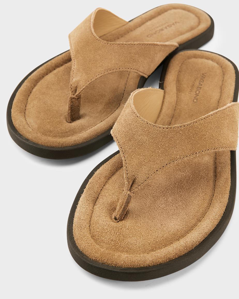 Vagabond Zaida Sandalen - Beiges, Veloursleder