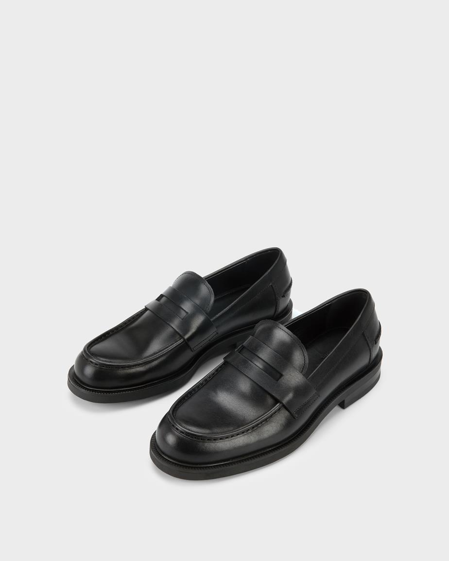 Vagabond Floyd Loafer - Schwarzes, Leder