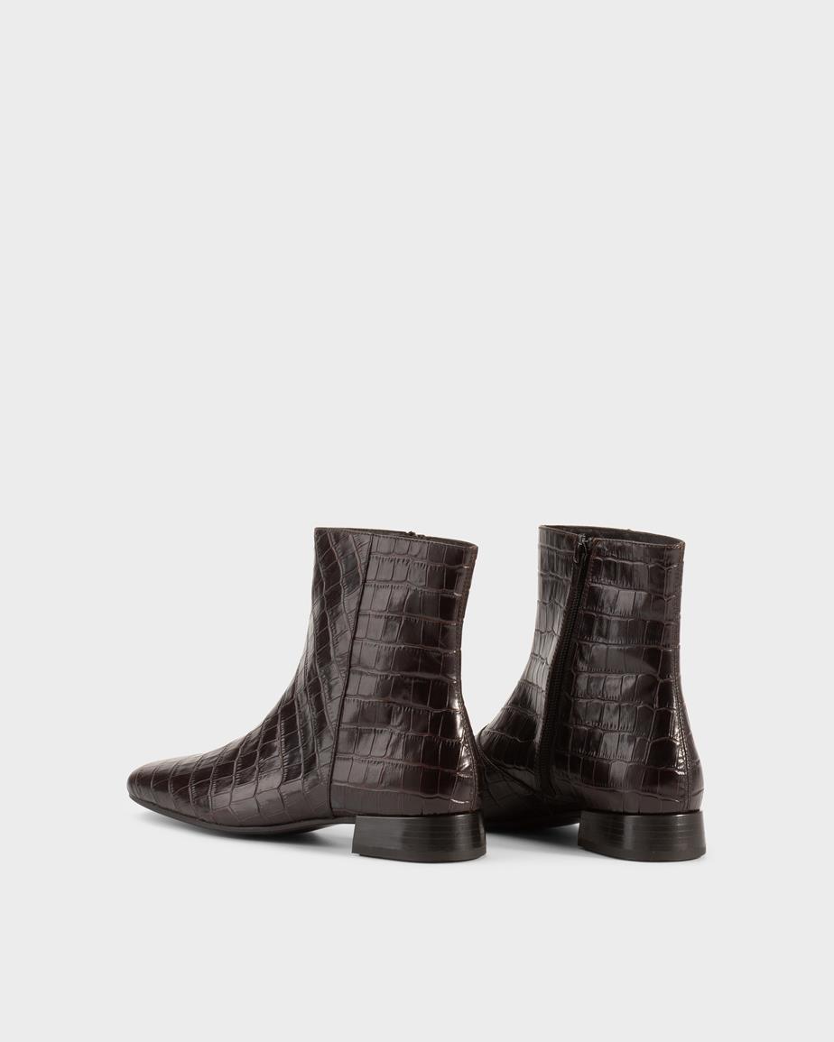Vagabond Mona Stiefeletten - Braunes, Geprägtes Leder