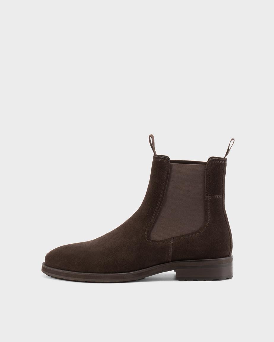 Vagabond Brian Stiefel - Dunkelbraunes, Veloursleder