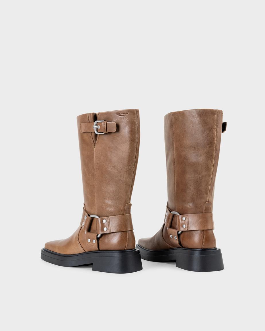 Vagabond Eyra Hohe Stiefel - Hellbraunes, Leder