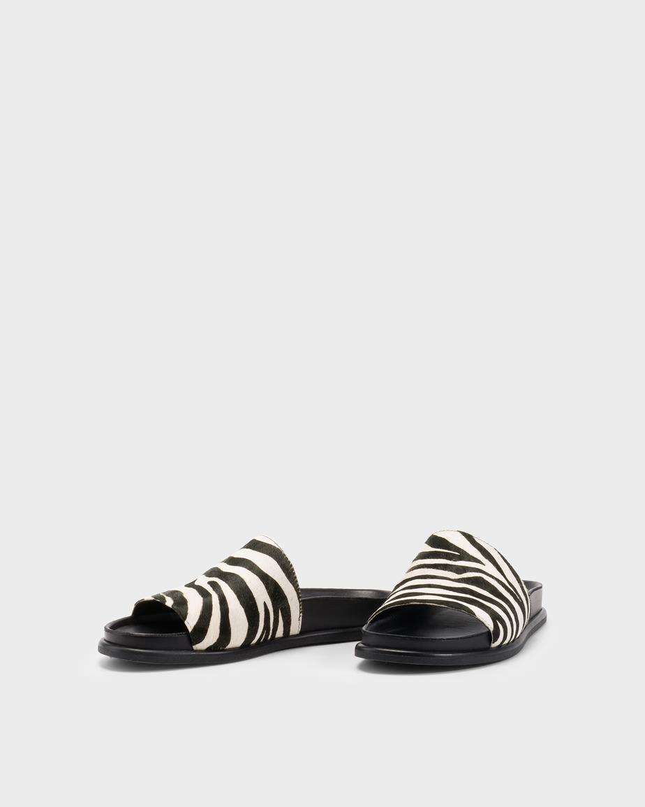 Vagabond Effie Sandalen - Schwarzes, Hair-On-Leather