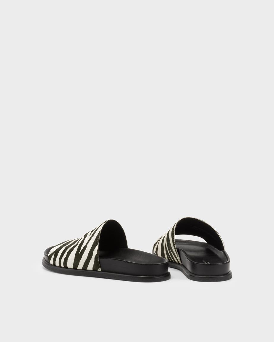 Vagabond Effie Sandalen - Schwarzes, Hair-On-Leather