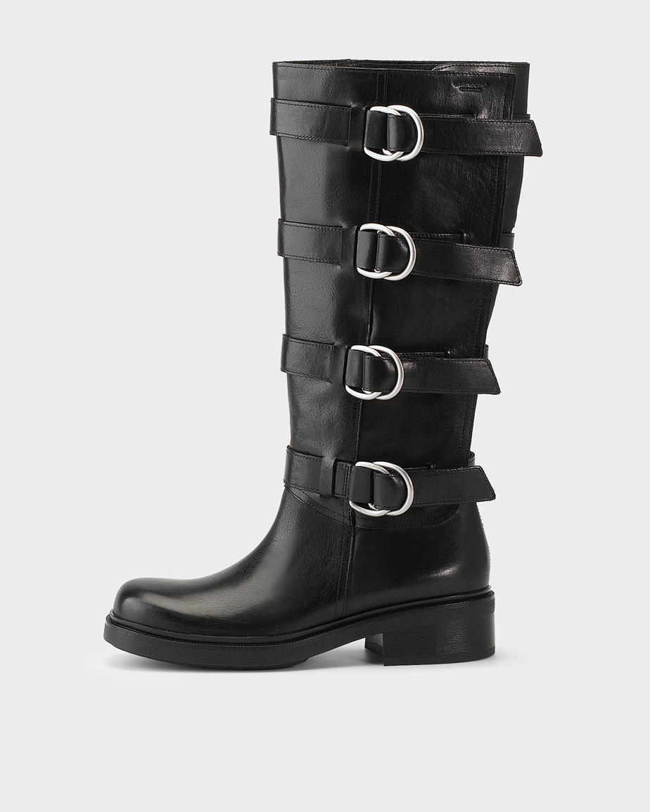 Vagabond Karlie Hohe Stiefel - Schwarzes, Leder