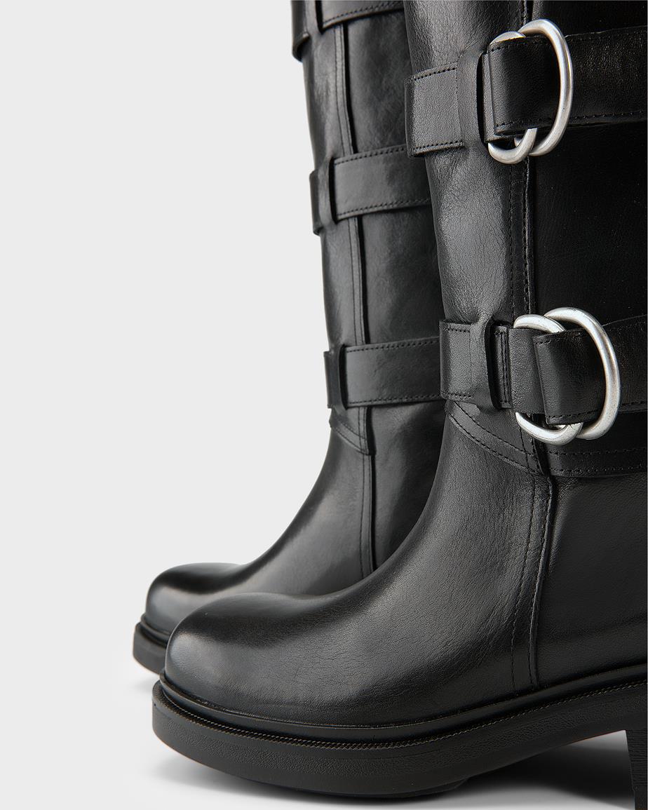 Vagabond Karlie Hohe Stiefel - Schwarzes, Leder