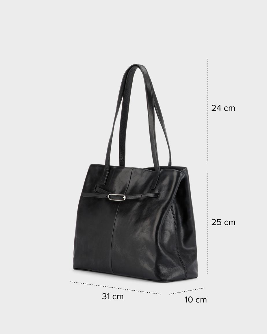 Vagabond Cannes Mid Tasche - Schwarzes, Leder